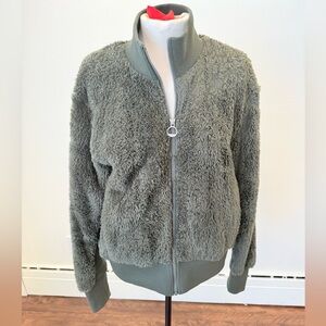 LOLË Women's Olive Green Fleece Jacket